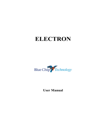 BLUE CHIP ELECTRON User manual | Manualzz BLUE CHIP ELECTRON User manual | Manualzz