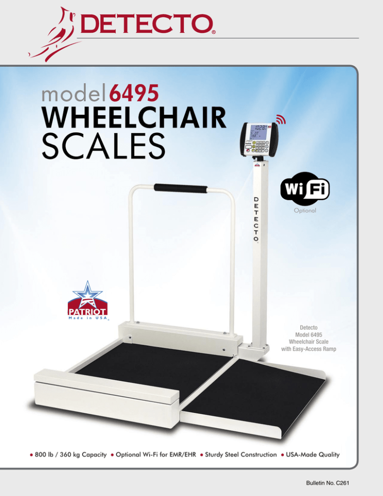 6495 Wheelchair Scale Bulletin 6495 Wheelchair Scale Bulletin