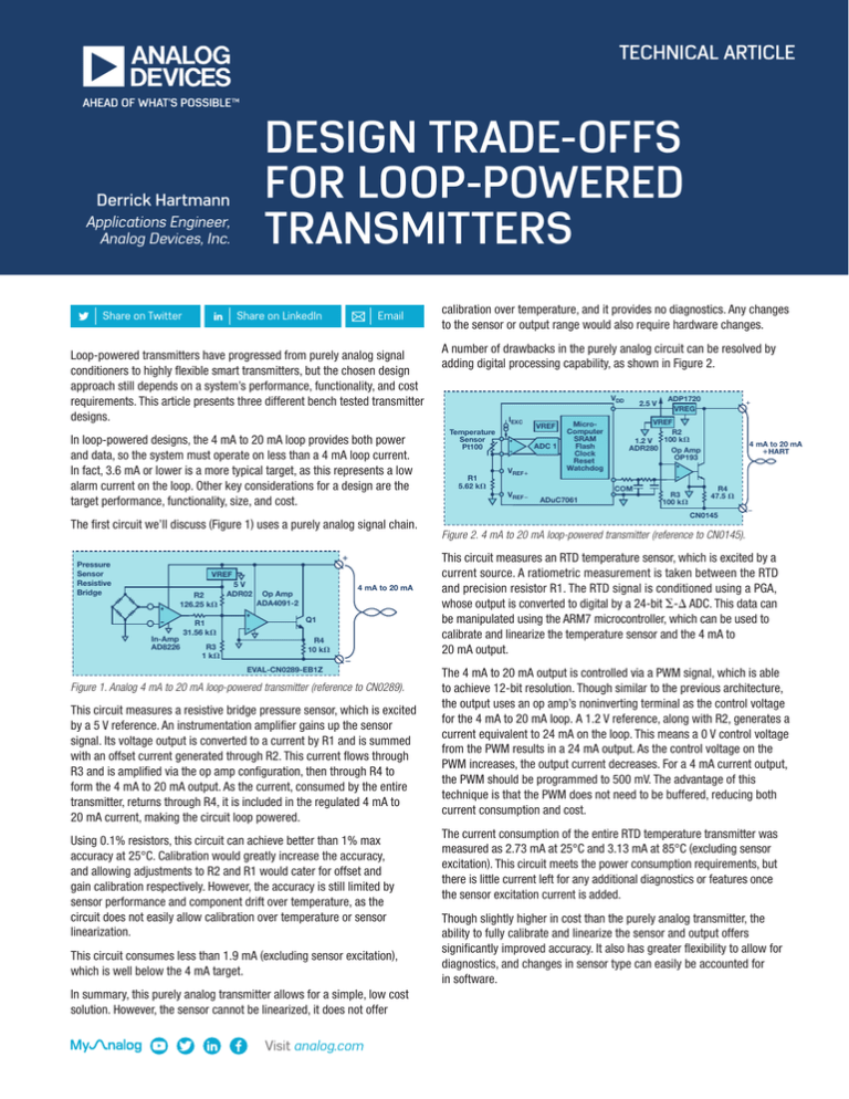 Design Trade-Offs for Loop Design Trade-Offs for Loop