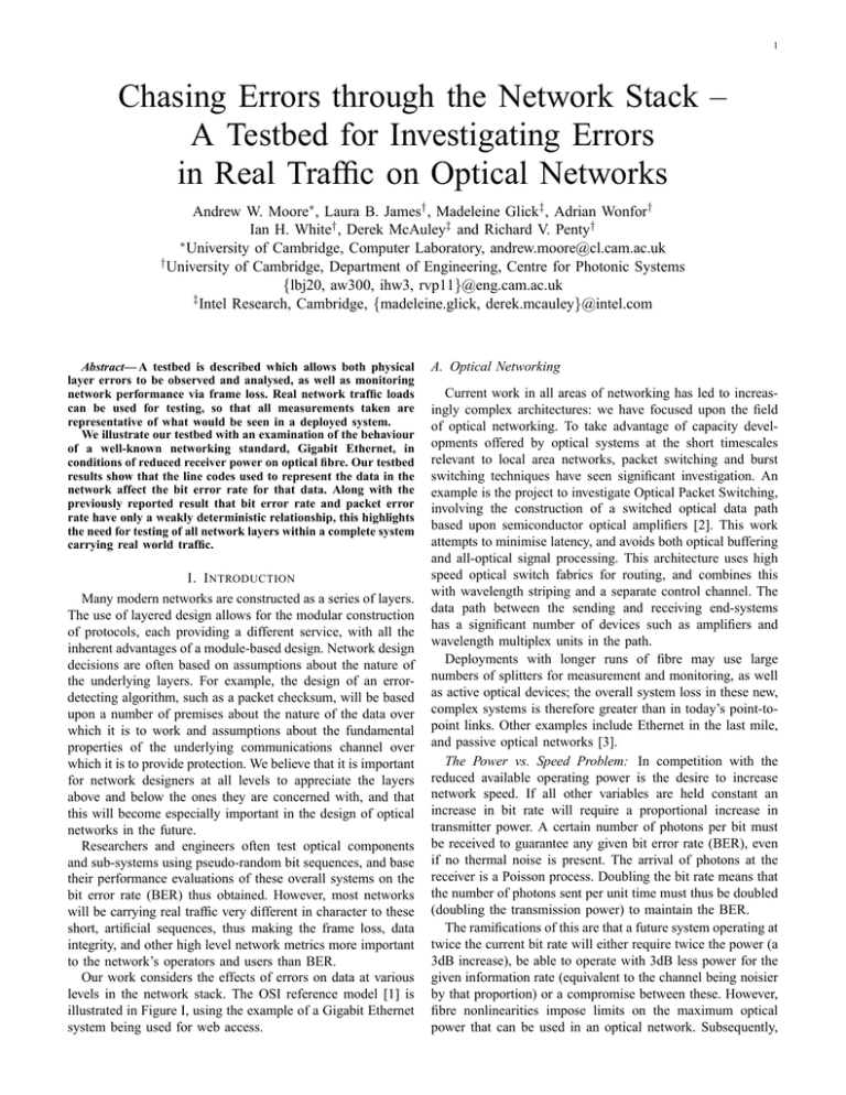 Chasing Errors through the Network Stack – Chasing Errors through the Network Stack –