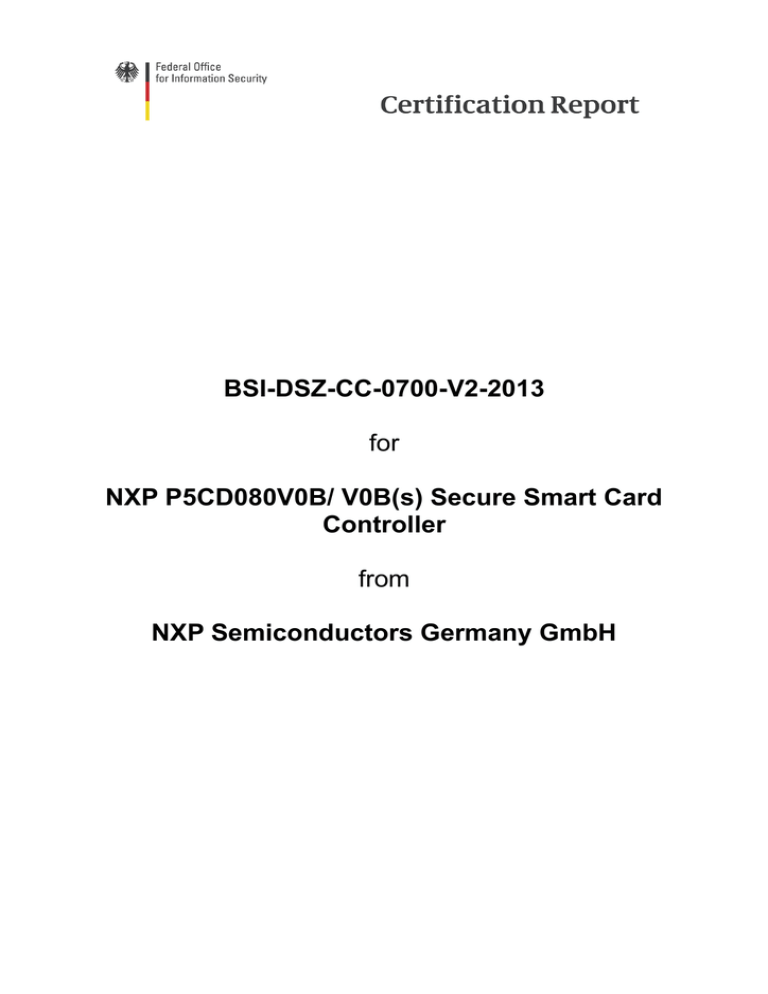 Certification Report: 0700V2a_pdf Certification Report: 0700V2a_pdf