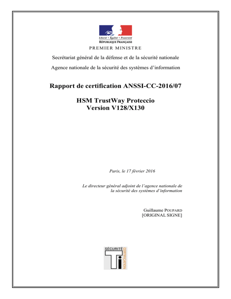 Secrétariat général de la défense et de la sécurité nationale Secrétariat général de la défense et de la sécurité nationale
