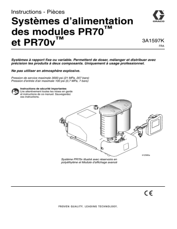 Systèmes d’alimentation des modules PR70 et PR70v Systèmes d’alimentation des modules PR70 et PR70v