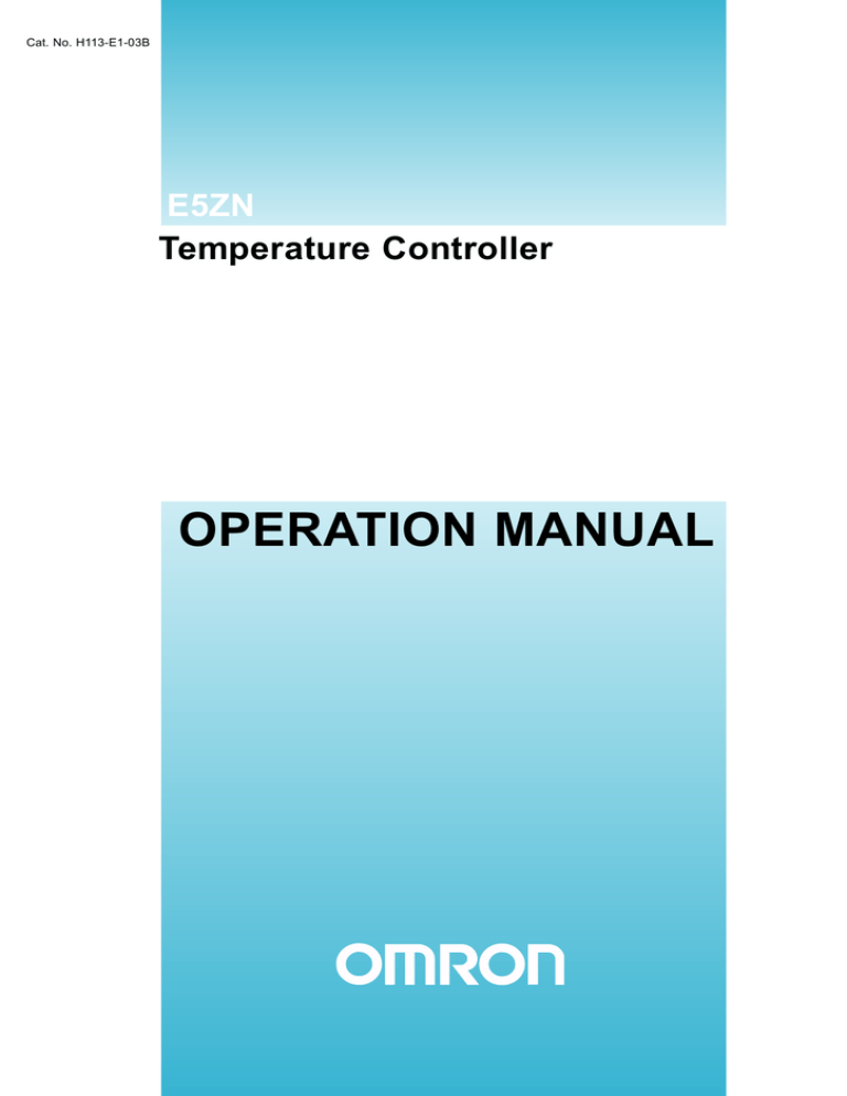 E5ZN Users Manual E5ZN Users Manual