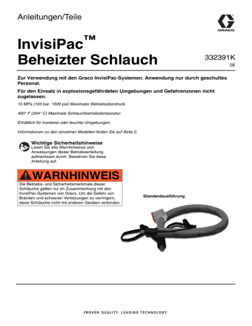 InvisiPac Beheizter Schlauch ™ Anleitungen/Teile InvisiPac Beheizter Schlauch ™ Anleitungen/Teile