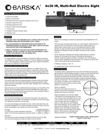 Barska AC11544 Owner's manual Barska AC11544 Owner's manual