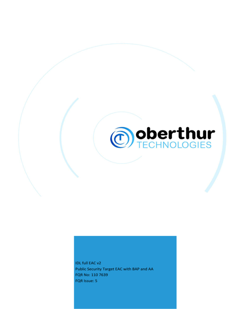 Security Target: anssi_cible_2015_78_LITE Security Target: anssi_cible_2015_78_LITE
