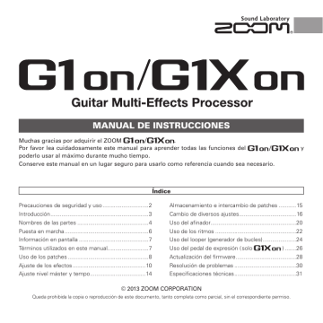 G1on Manual de Instrucciones (Spanish) G1on Manual de Instrucciones (Spanish)