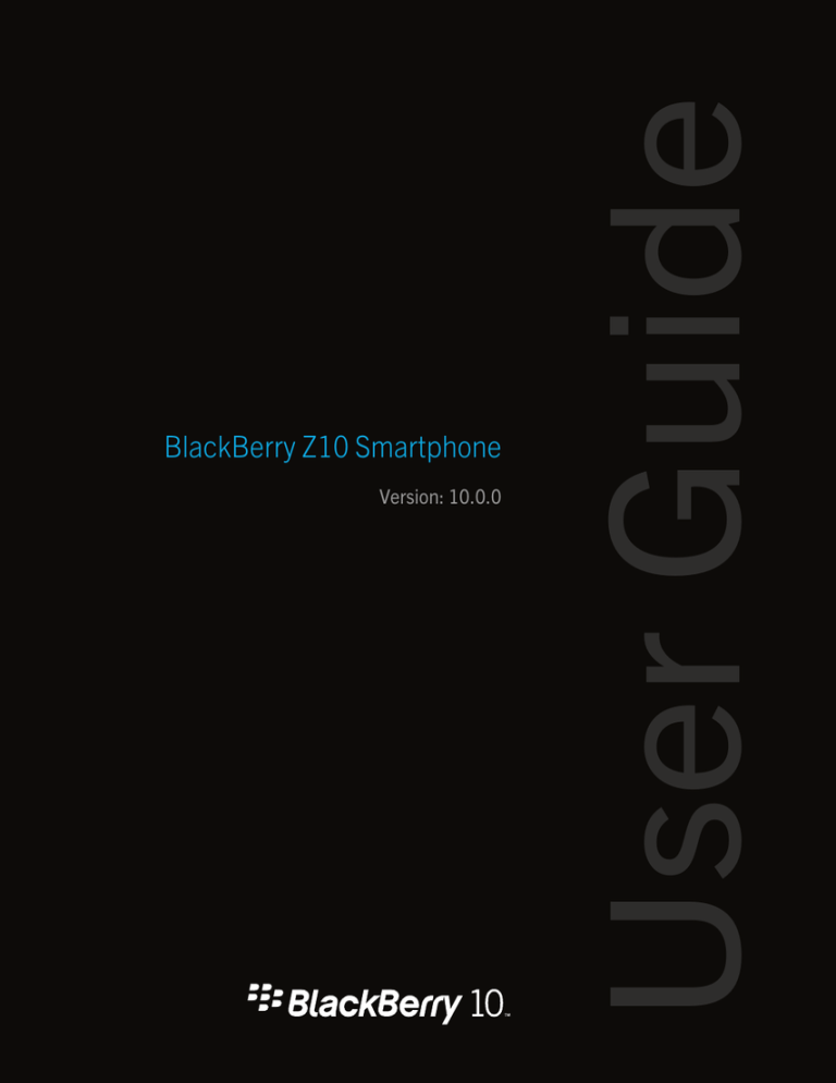 BlackBerry Z10 manual. BlackBerry Z10 manual.