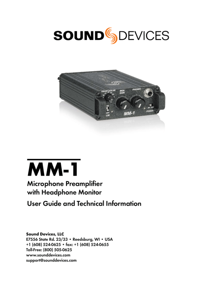 MM-1 User Guide MM-1 User Guide