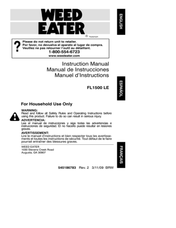 Weed Eater 952711486 Manual Weed Eater 952711486 Manual
