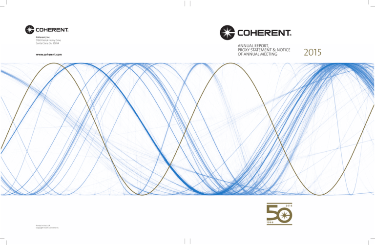 2015 Annual Report 2015 Annual Report