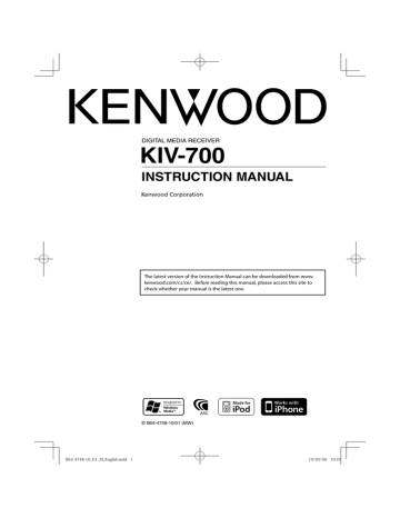 Kenwood KIV-700 Owner Manual | Manualzz Kenwood KIV-700 Owner Manual | Manualzz