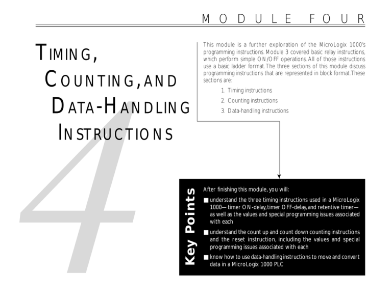 Timing, Counting, and Data-Handling .... (200K pdf file) Timing, Counting, and Data-Handling .... (200K pdf file)