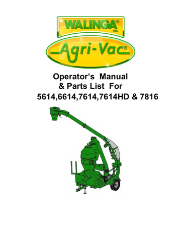 AgriVac Manual and Parts List AgriVac Manual and Parts List