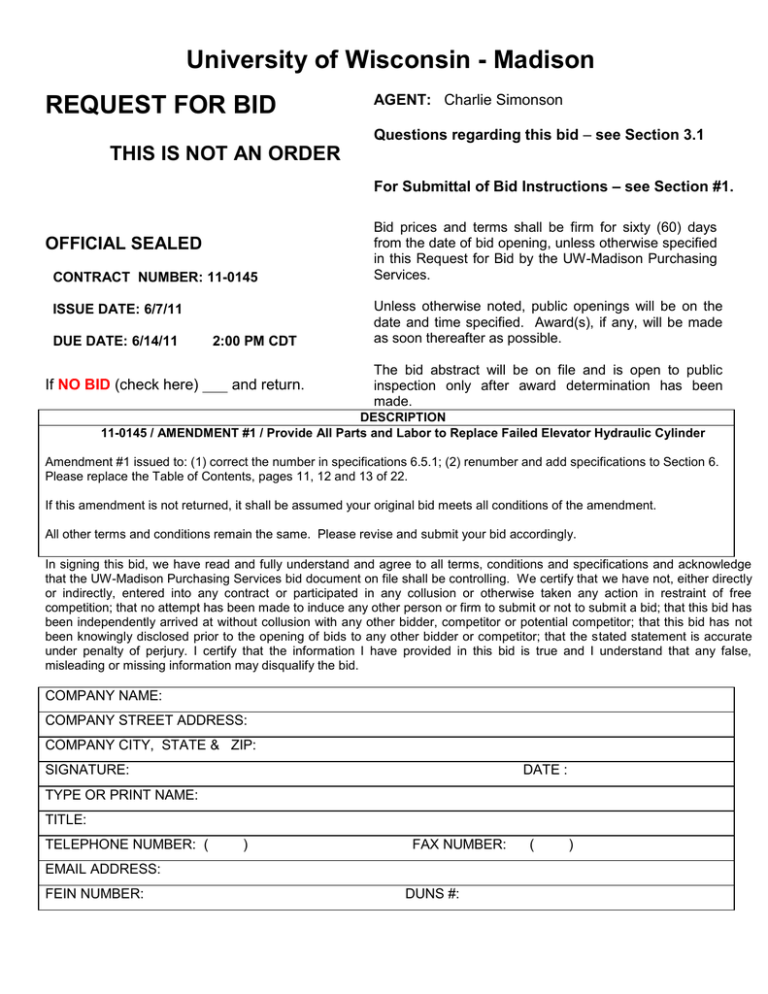 11-0145 Amendment 1 11-0145 Amendment 1