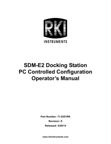 SDM-E2 PC Controlled Manual | Manualzz