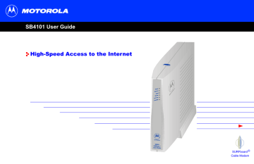 Motorola SURFboard SB4101 User manual | Manualzz