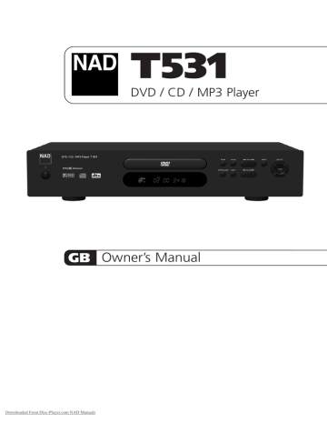 NAD T 531 Operating Instructions Manual user guide NAD T 531 Operating Instructions Manual user guide
