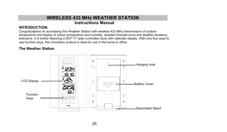 Technoline Model User manual Technoline Model User manual