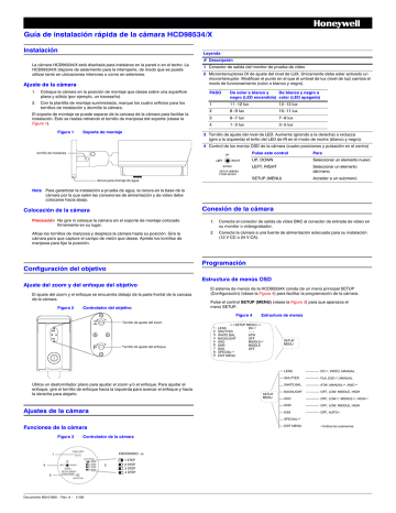 Honeywell HCD95534X Guía de instalación | Manualzz