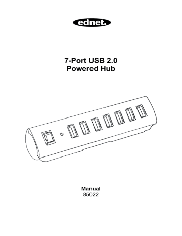 Ednet 85022 7 Port USB Hub, Eco Quick Start Guide | Manualzz