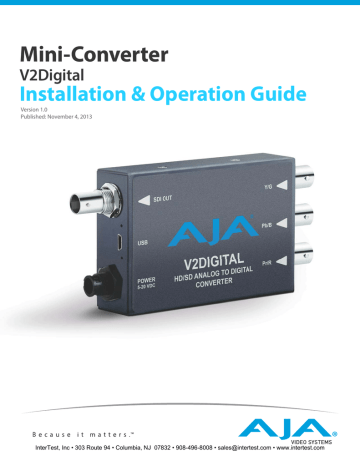 Mini-Converter Installation & Operation Guide V2Digital | Manualzz