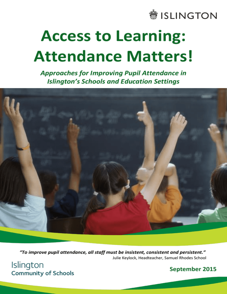 Attendance Guidance Attendance Guidance