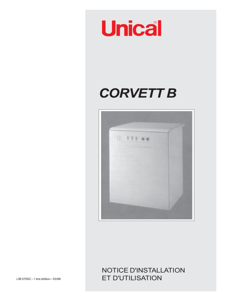 UNICAL caldaia corvett b FR UNICAL caldaia corvett b FR