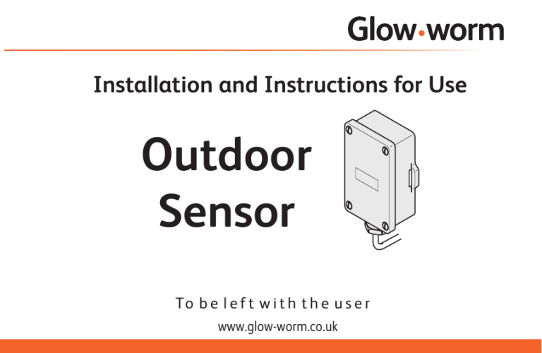 Outdoor sensor installation and user s manual Outdoor sensor installation and user s manual