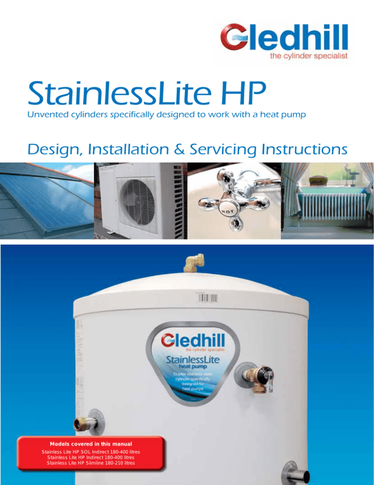 Gledhill StainlessLite HP Owner's manual Gledhill StainlessLite HP Owner's manual