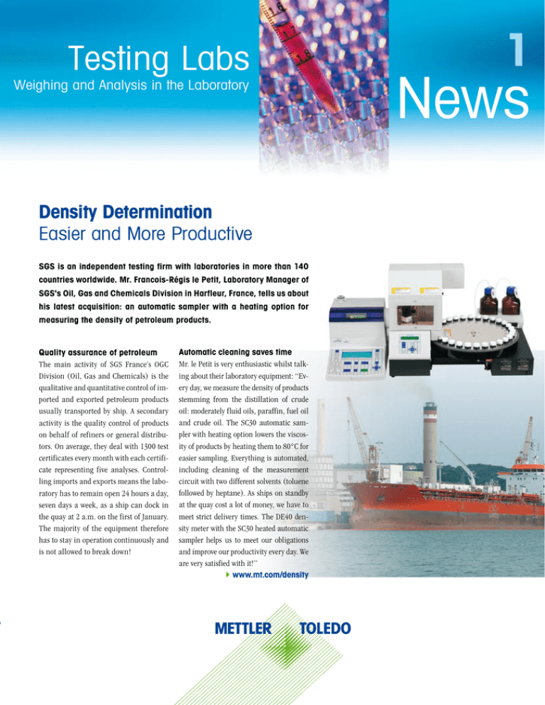 News 1 Testing Labs Density Determination News 1 Testing Labs Density Determination