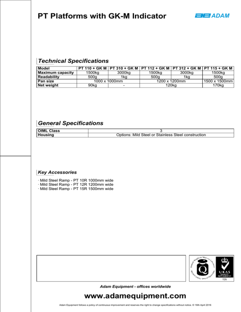 PT Platforms with GK PT Platforms with GK