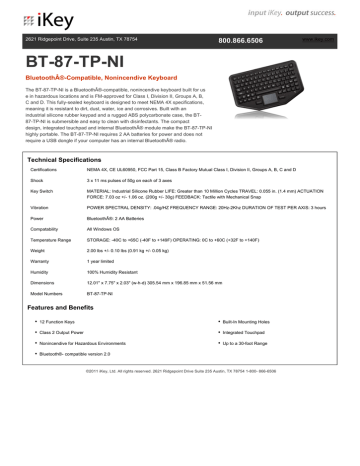 BT 87 TP NI BT 87 TP NI