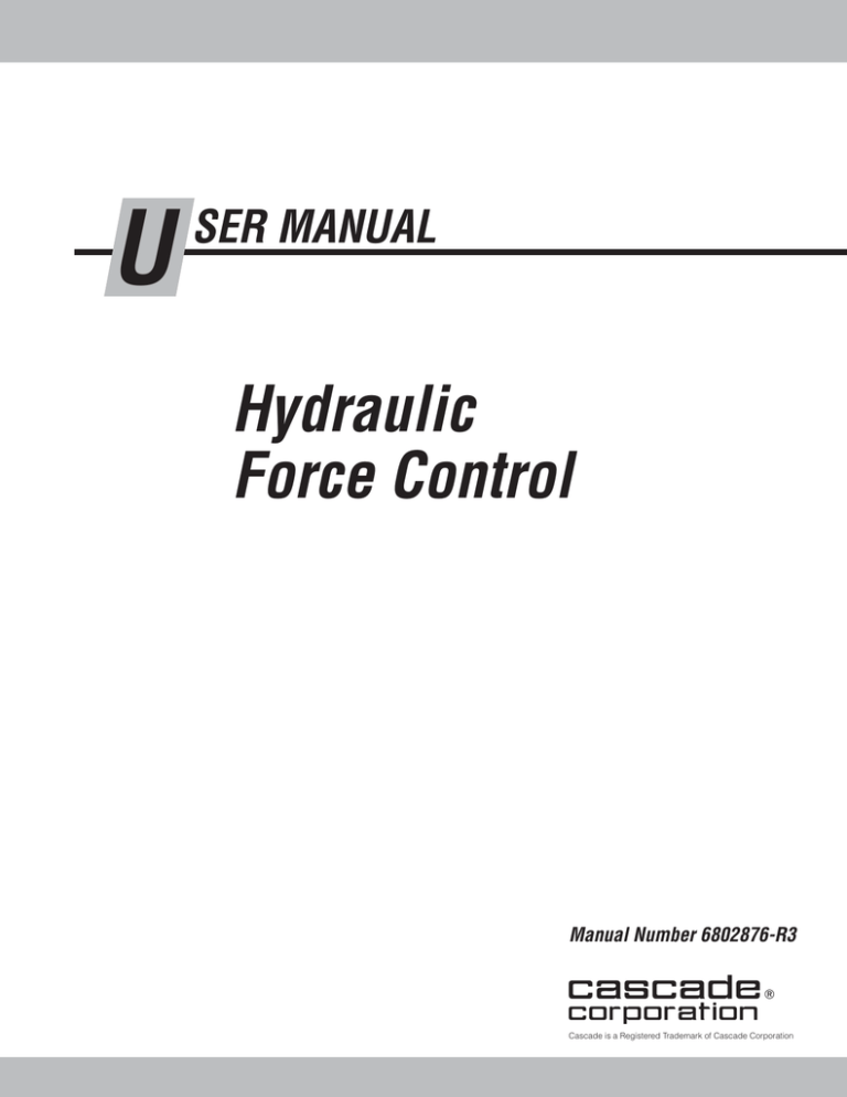 HFC Standard User Manual for Roll Clamps HFC Standard User Manual for Roll Clamps