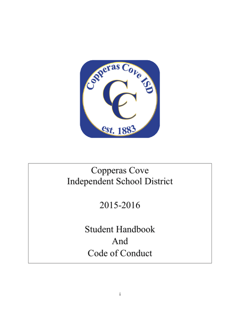 Copperas Cove Independent School District 2015-2016 Copperas Cove Independent School District 2015-2016