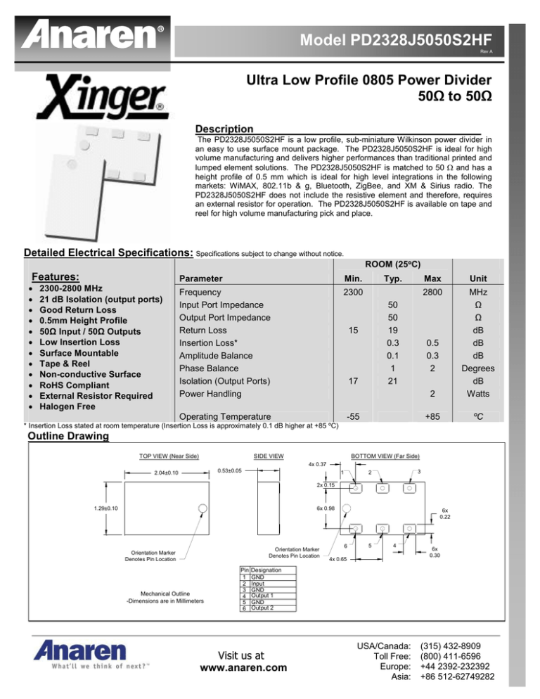 PD2328J5050S2HF DataSheet RevA PD2328J5050S2HF DataSheet RevA