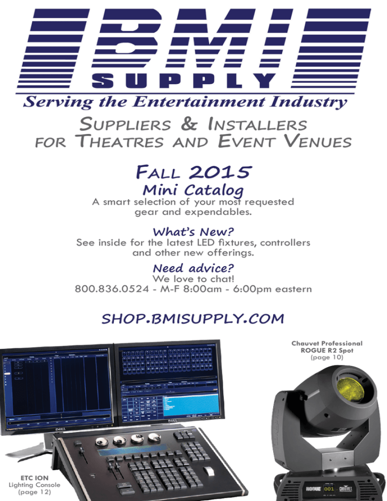 2015 BMI Supply Fall Mini Catalog 2015 BMI Supply Fall Mini Catalog