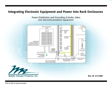 Integrating Electronic Equipment and Power Into Rack Enclosures Integrating Electronic Equipment and Power Into Rack Enclosures