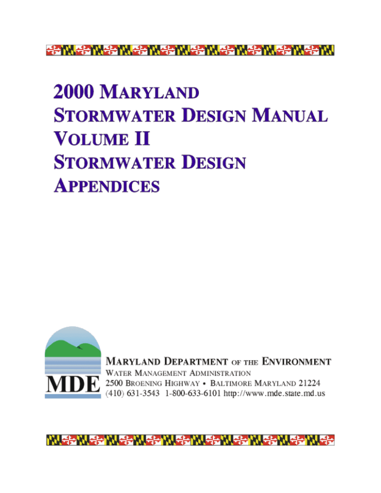 MD SWM Volume 2 MD SWM Volume 2