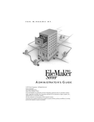 Filemaker FileMaker Server 3 Guide | Manualzz Filemaker FileMaker Server 3 Guide | Manualzz