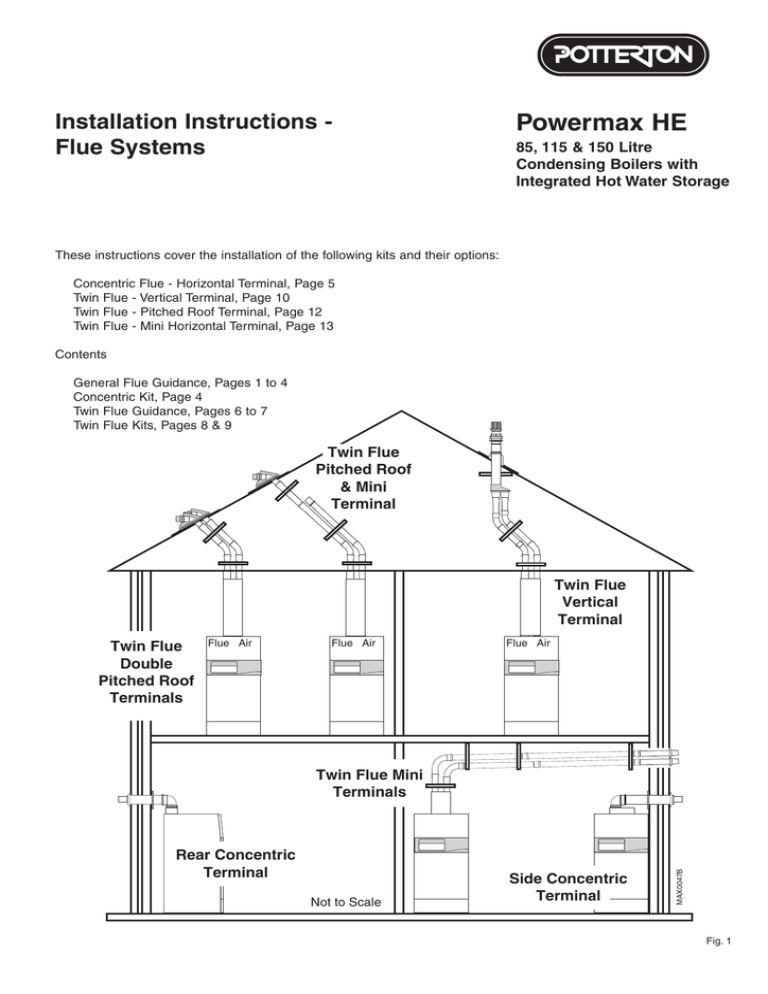 Powermax HE Installation Instructions - Flue Systems 85, 115 & 150 Litre Powermax HE Installation Instructions - Flue Systems 85, 115 & 150 Litre
