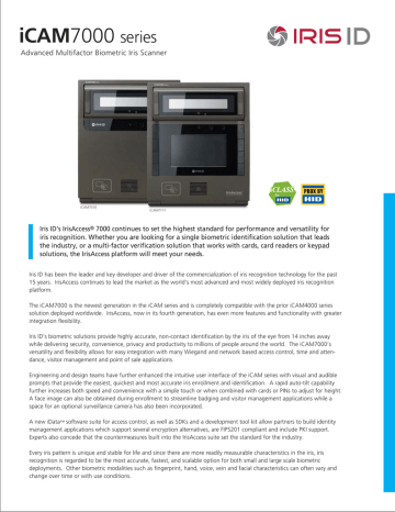 iCAM7000 Data Sheet iCAM7000 Data Sheet