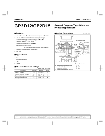 Sharp GPD12 User Manual | Manualzz