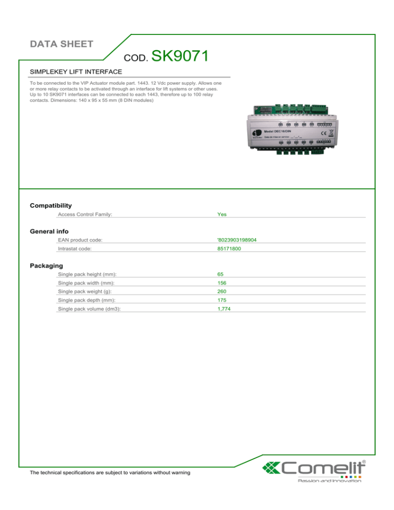 SK9071 Datasheet (, 246 kB) SK9071 Datasheet (, 246 kB)
