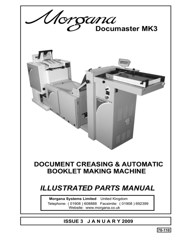 70-110 Documaster MK3 Parts Manual Iss.3 70-110 Documaster MK3 Parts Manual Iss.3