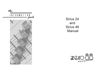 Vari-Lite Sirius 24 and 48 Owner's manual | Manualzz Vari-Lite Sirius 24 and 48 Owner's manual | Manualzz