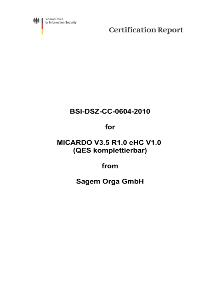 Certification Report: 0604a_pdf Certification Report: 0604a_pdf