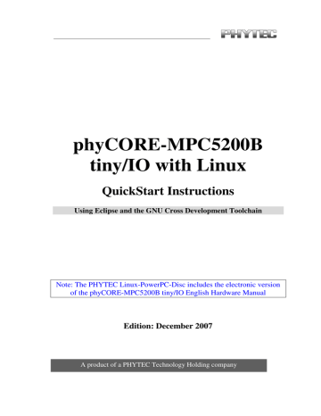 mpc5200btiny linux quickstart l-679e | Manualzz mpc5200btiny linux quickstart l-679e | Manualzz