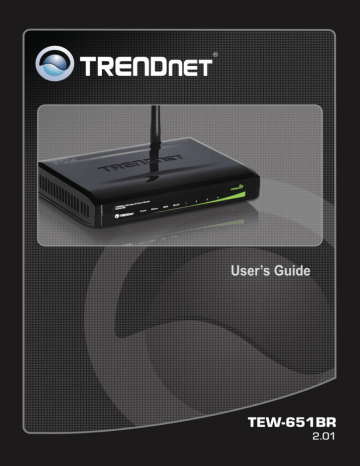 Trendnet TEW-651BR N150 Wireless Home Router User's Guide | Manualzz Trendnet TEW-651BR N150 Wireless Home Router User's Guide | Manualzz